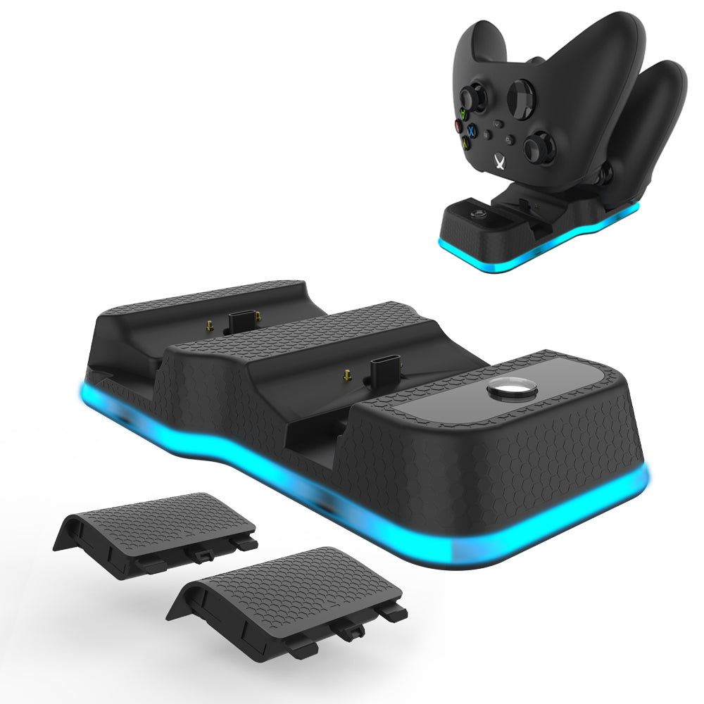 JYS-X129 Dual Charging Station with Dual USB-C Ports & LED Indicator for Xbox X/S JYS-X129 Dual Charging Station with Dual USB-C Ports & LED Indicator for Xbox X/S